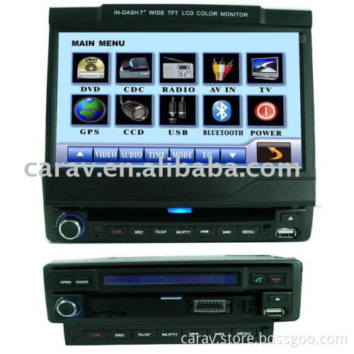 7"One Din Indash Car GPS DVD with Detachable panel